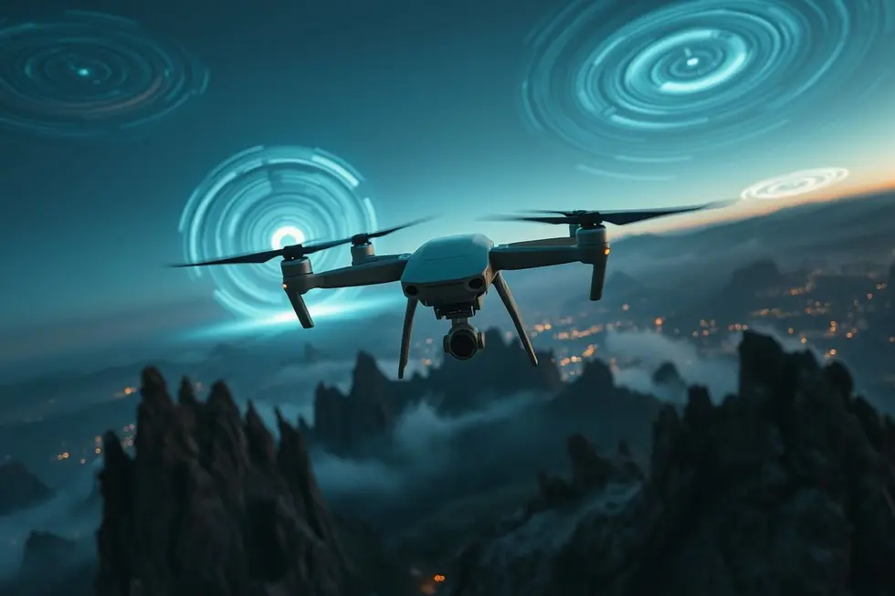 Drones no Céu: Tecnologia e Mistério