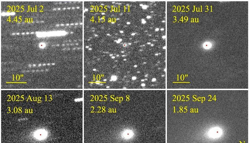 Mudança de anticauda para cauda no objeto interestelar 3I/ATLAS reacende debate sobre possível origem artificial - Imagem do artigo