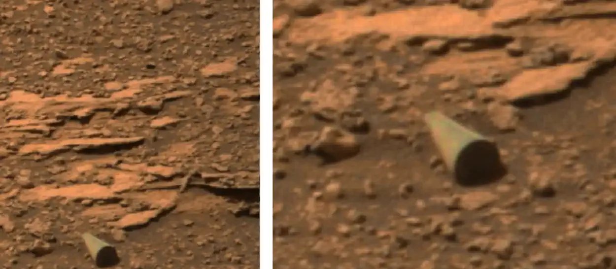 Imagem do Curiosity mostra objeto em forma de cone em Marte e reacende debate sobre vida extraterrestre - Imagem do artigo