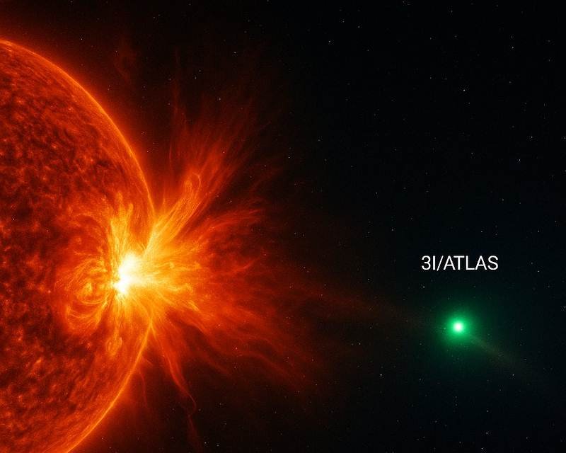 Objeto interestelar 3I/ATLAS entra em periélio e põe à prova hipótese de nave-mãe extraterrestre - Imagem do artigo