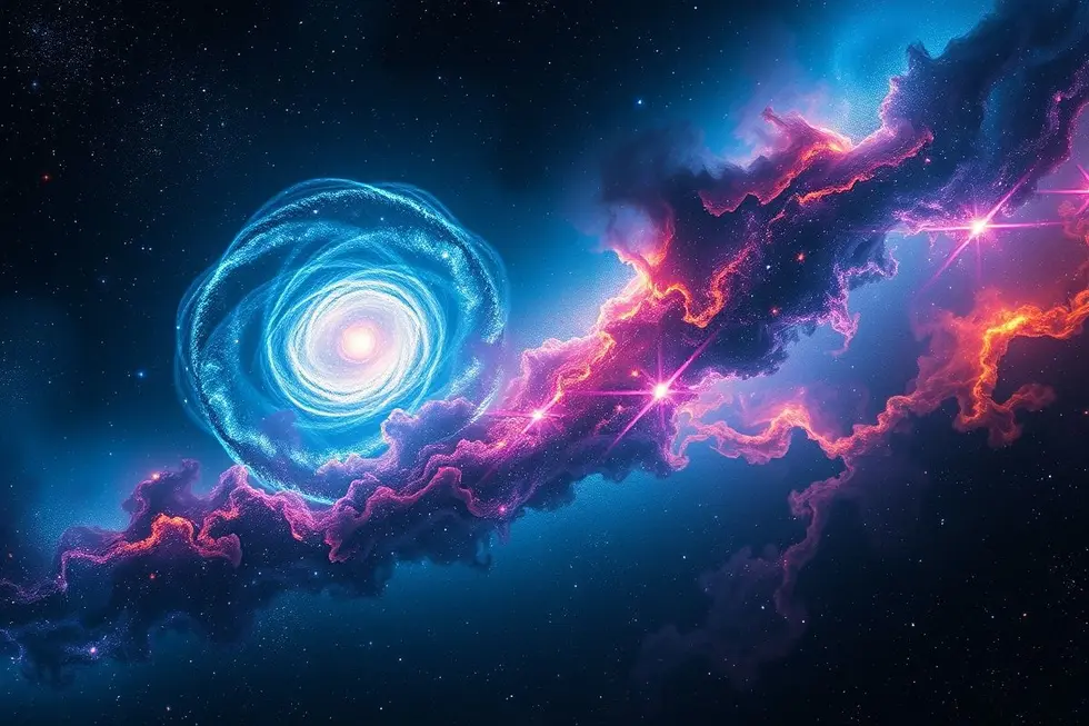 Visão cósmica do universo.
