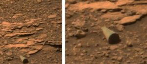 Imagem do Curiosity mostra objeto em forma de cone em Marte e reacende debate sobre vida extraterrestre